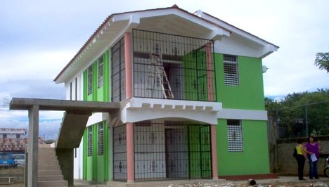 Two story ferrocement panels' house in Rep. Dominicana